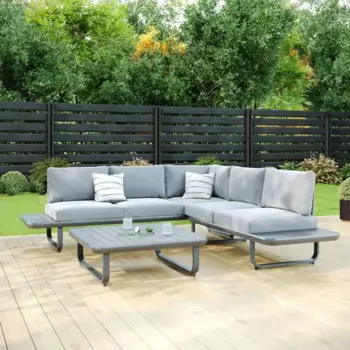 Набор садовой мебели Beginia Oshten алюминий серый