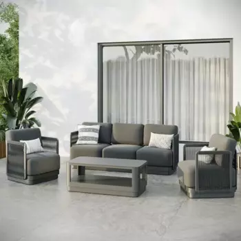 Набор садовой мебели Beginia Tobol алюминий серый