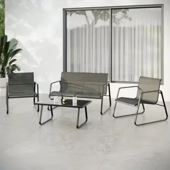 Набор садовой мебели Brut металл черный диван 1 шт.