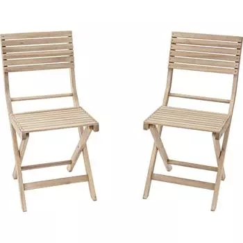 Набор садовой мебели Naterial Solis Origami складной акация: 2 стула