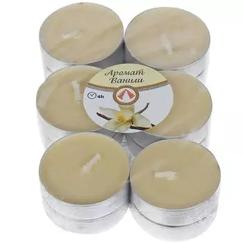 Набор свечей чайных ароматизированных «Ваниль», 12 шт.