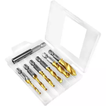 Набор сверл-метчиков по металлу Vertextools 0089-7, 7 шт.