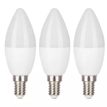 Набор светодиодных ламп (3 шт.) E14 5.5 Вт свеча матовая тёплый белый свет