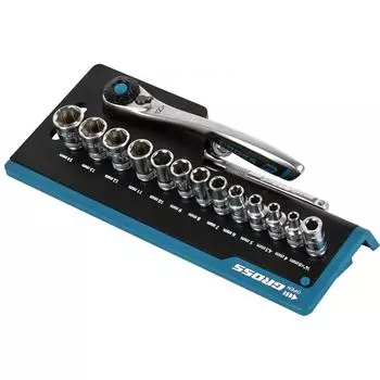 Набор торцевых головок с ключом Gross 14142 1/4 дюйма, 36 шт.