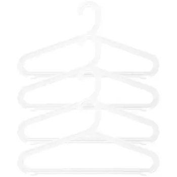 Набор вешалок Spaceo 42 см полипропилен цвет белый 4 шт