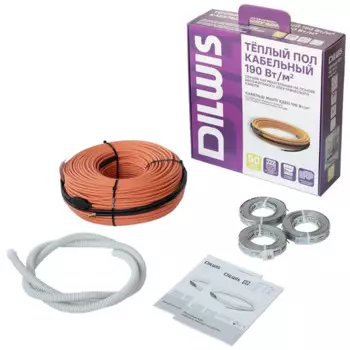 Нагревательный кабель для теплого пола Dilwis 8 м2 1520 Вт