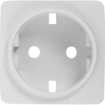Накладка для розетки с заземлением Lexman Cosy, цвет белый