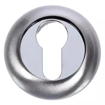 Накладка на цилиндр ETD, цвет белый никель