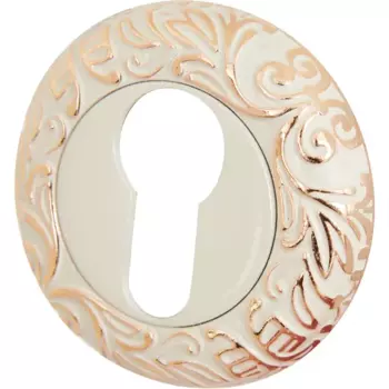 Накладка на цилиндр Q17W/P 55 мм цвет бело-золотой