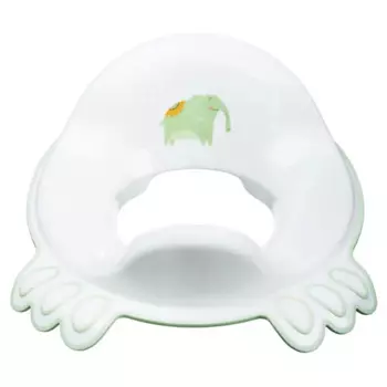 Накладка на унитаз детская Kidfinity с декором цвет зеленый
