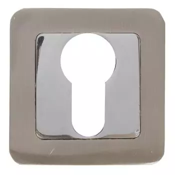 Накладка под цилиндр ET QR SN/CP-3, цвет матовый никель/хром