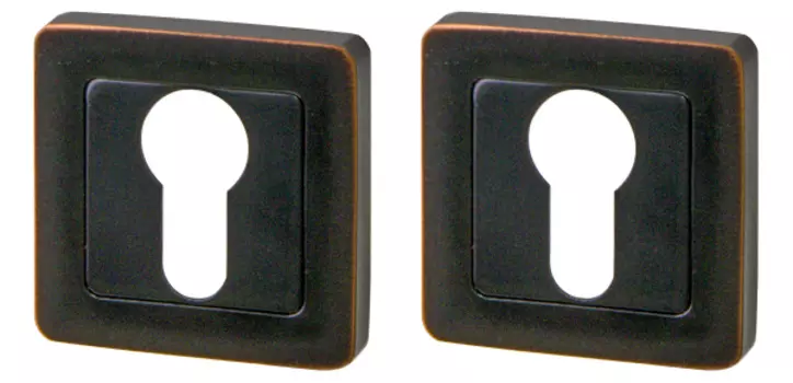 Накладка под цилиндр QR ABL-28, цвет тёмная медь