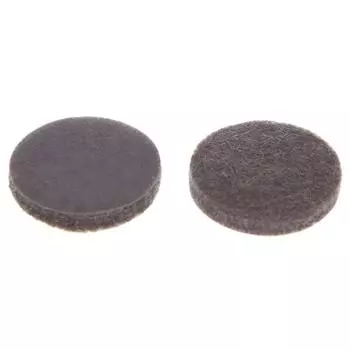 Накладки фетровые Standers 20 мм, круглые, войлок, цвет коричневый, 16 шт.