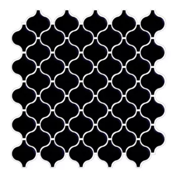Наклейка декоративная 3D мозаика Черная грация 25x25 см