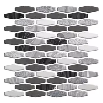 Наклейка декоративная 3D мозаика Кварц 25x25 см