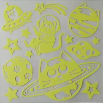 Наклейка "Галактика кошек" RKA 3404, 1 шт.