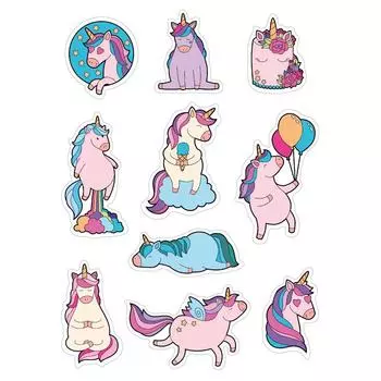 Наклейка Сказочный единорог 17x23 см