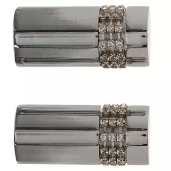 Наконечник 5.7 см стразы цвет хром