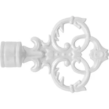 Наконечник «Афина» металл цвет жемчуг 2 см 1шт.