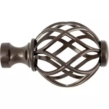 Наконечник «Бутон» металл цвет венге 2 см 1шт.