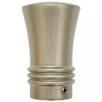Наконечник для карниза Трапеция металл цвет стальной 2x5 см