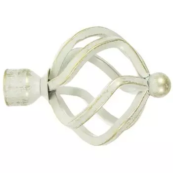 Наконечник Inspire «Глобус» 9.5 см цвет белый антик