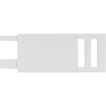 Наконечник Квадро Inspire металл цвет белый 4 см 2 шт.