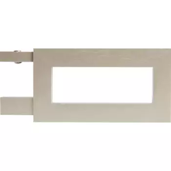 Наконечник Квадро Симпл Inspire металл цвет сатин 4 см 2 шт.