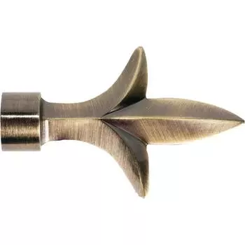 Наконечник «Лотос» 9 см цвет золото антик