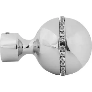 Наконечник «Шар» 6.6 см цвет хром