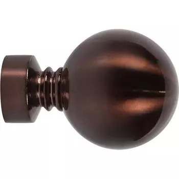 Наконечник «Шар», металл, цвет коньяк, 2 см