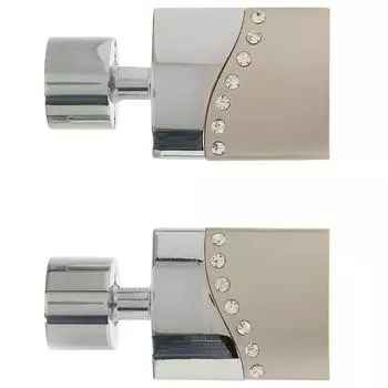 Наконечник «Техно» 5.8 см цвет матовая сталь