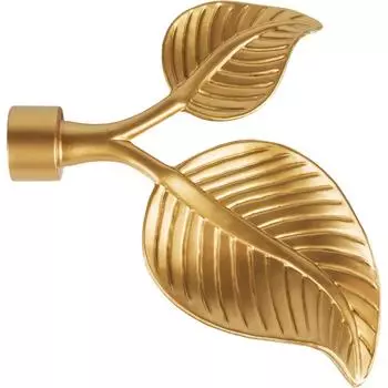 Наконечник «Вяз», алюминий, цвет золото матовое, 2 см