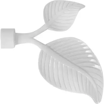 Наконечник «Вязь», металл, цвет белый, 2 см