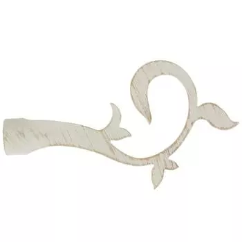 Наконечник Inspire «Завиток плоский» 15 см цвет белый антик