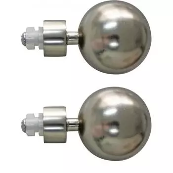 Наконечники Inspire Шар классика металл 6 см цвет никель 2 шт