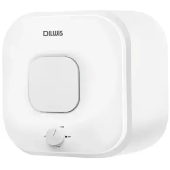 Накопительный водонагреватель электрический 15 л Dilwis DS 15 O 2 кВт эмалированная сталь