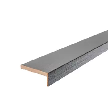 Наличник телескопический Альпика 2450x100x8 мм полипропилен цвет графит вуд 5 шт.