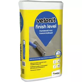Наливной пол Vetonit Finish Level 20 кг
