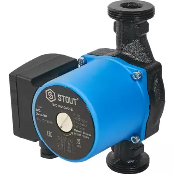 Циркуляционный насос Stout 25/4 180 мм с гайками 1 1/2"