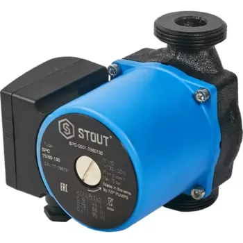 Циркуляционный насос Stout 25/6 130 мм с гайками 1 1/2"