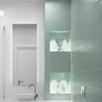 Настенная плитка Kreaforta Mersey Mono 20x40 см 1.62 м матовая цвет мятный