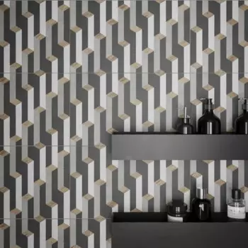 Настенная плитка Шахтинская Плитка Урбан низ 02 25x40 см 1.4 м цвет разноцветный