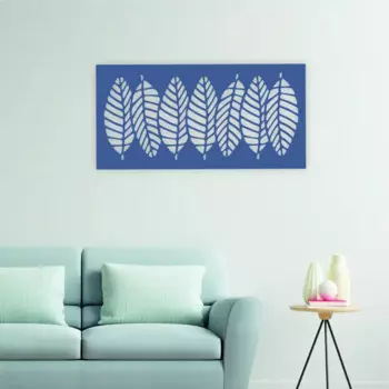 Настенное панно "Листики" дерево 70x36 см