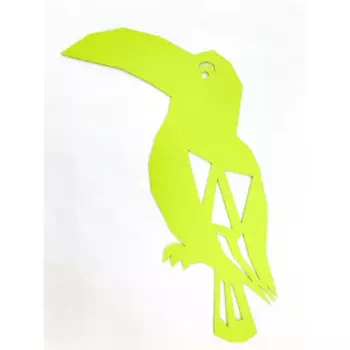 Настенное панно "Попугай" дерево 36x57 см