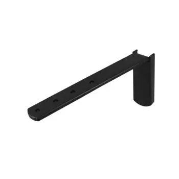Настенный кронштейн для шинного карниза Kreaforta Pro 10-15 см металл цвет черный 2 шт.