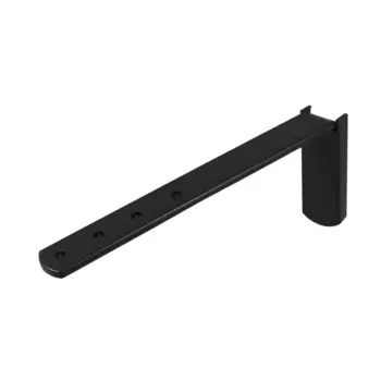 Настенный кронштейн для шинного карниза Kreaforta Pro 15-20 см металл цвет черный 2 шт.