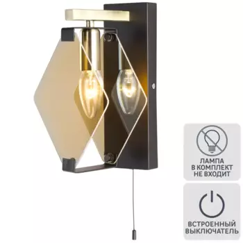 Настенный светильник Eurosvet «Aragon» 1 лампа, цвет черный