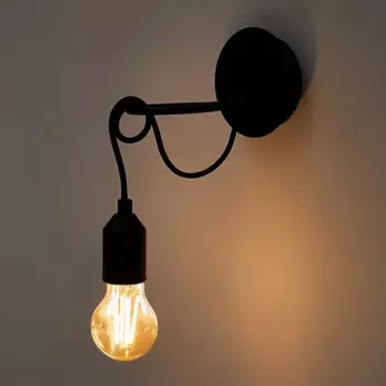 Настенный светильник Kreaforta Huron цвет черный матовый