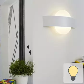 Настенный светильник светодиодный Inspire Senj, теплый белый свет, цвет белый